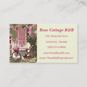 Carte De Visite Chambre d'hôte/location assez florales de cottage