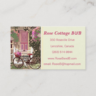 Carte De Visite Chambre d'hôte/location assez florales de cottage
