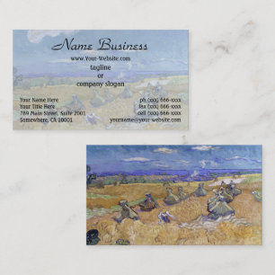 Carte De Visite Champ de blé de Van Gogh - Moisson dorée Art