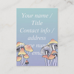 Carte De Visite Champignons