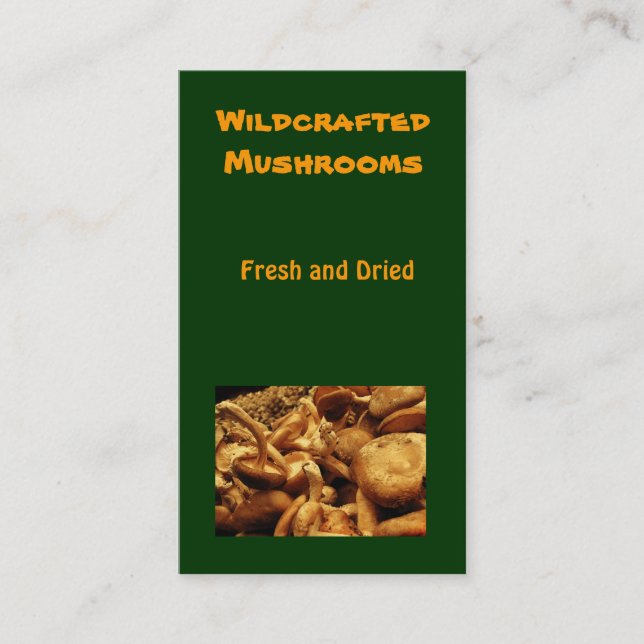 Carte De Visite Champignons (Devant)