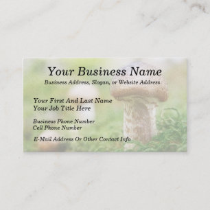 Carte De Visite Champignons brumeux de matin