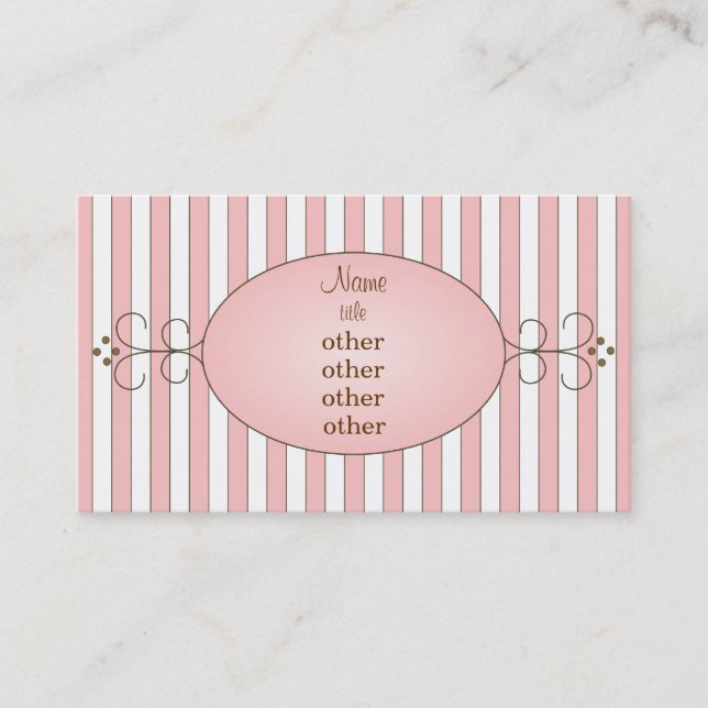 Carte De Visite Champs de texte Cupcake-Remade fantaisie (Devant)