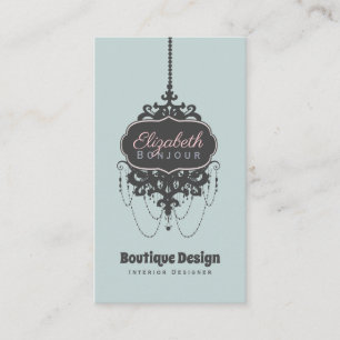 Carte De Visite Chandelier Chic (Appliquer le design à d'autres ca