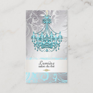 Carte De Visite Chandelier en cristal bleu PixDezines/do-it-yourse