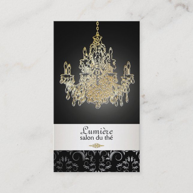 Carte De Visite Chandelier en cristal PixDezines/DO-IT-YOURSELF co (Devant)