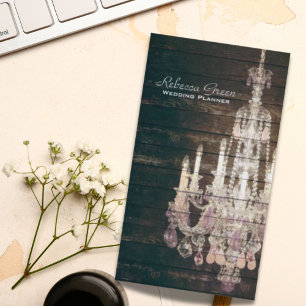 Carte De Visite chandelier vintage, boutique de mode élégante