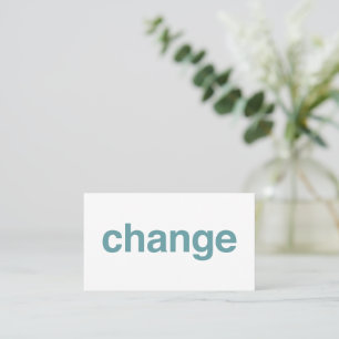 Carte De Visite Changement
