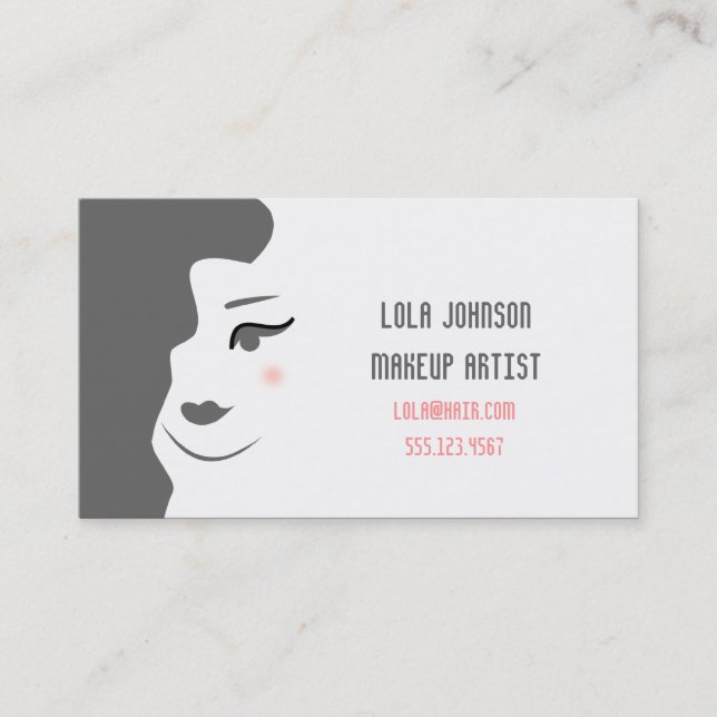 Carte De Visite Changez la couleur - Esthetician Busin de (Devant)