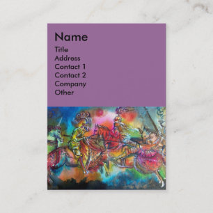 CARTE DE VISITE CHANSON DE ROLAND/ COMBAT DES CHEVALIERS EN TOURNO