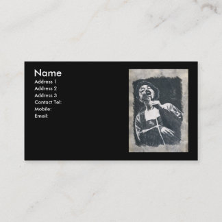 Carte De Visite chanteur de jazz