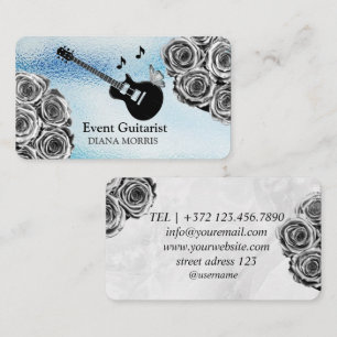 Carte De Visite Chanteur Guitariste Musicien Pour L'Événement