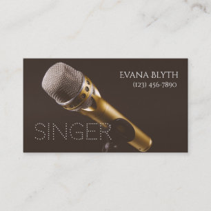 Carte De Visite Chanteur, Interprète, Vocaliste, Musique