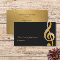 Chanteur professionnel Gold Treble Clef