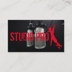 Carte De Visite Chanteur vocaliste de musique de studio d'enregist