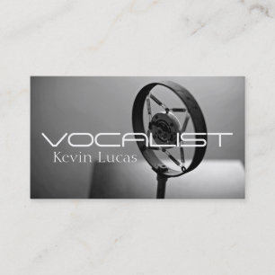 Carte De Visite Chanteur, Vocaliste, Solo, Divertissement de spect