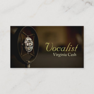 Carte De Visite Chanteur, Vocaliste, Solo, Divertissement de spect