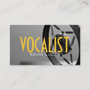 Carte De Visite Chanteur, Vocaliste, Solo, Spectacle de Divertisse