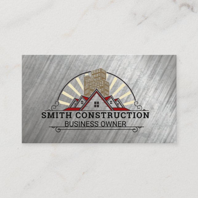 Carte De Visite Chantier de construction | Commercial Résidentiel (Devant)