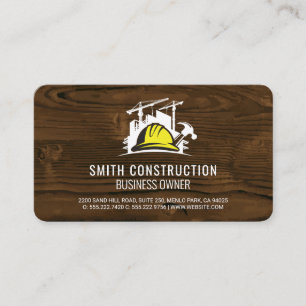 Carte De Visite Chantier de construction   Outils de réparation à 