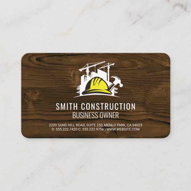 Carte De Visite Chantier de construction | Outils de réparation à  (Devant)