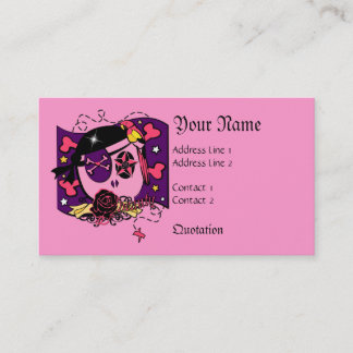 Carte De Visite Chapardage dans le rose