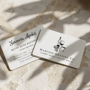 Carte De Visite Charcuterie Gourmet Pâturage & Vin