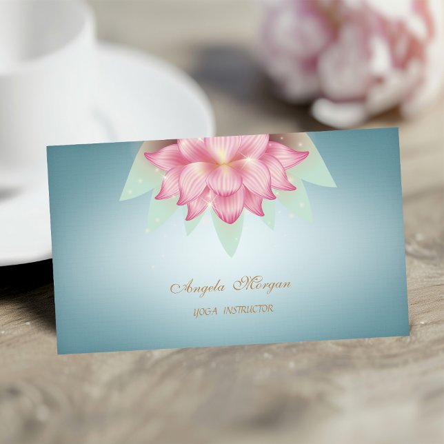 Carte De Visite Charmant Lotus Fleur Professionnelle (Créateur téléchargé)