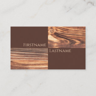 Carte De Visite Charpentier de style 100% naturel bio en bois