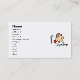 Carte De Visite Charpentier masculin