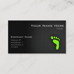 Carte De Visite Chartreuse, Empreinte verte Neon