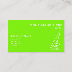 Carte De Visite Chartreuse, Neon Green Voile