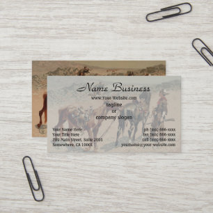 Carte De Visite Chasse à l'antilope par Frederic Remington