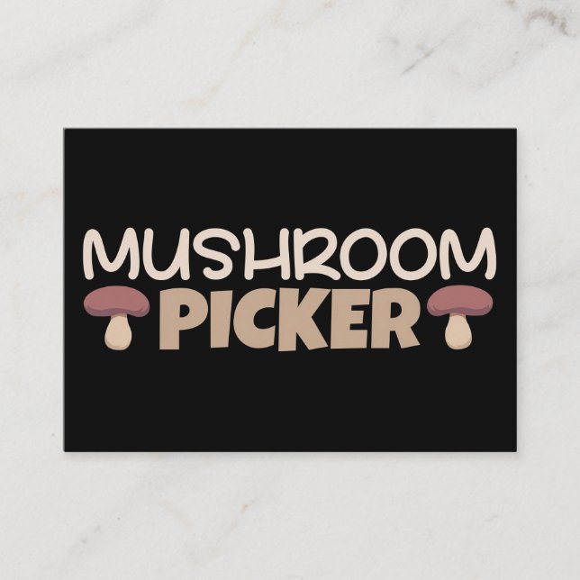 Carte De Visite Chasseur de champignons Picker de champignon (Devant)