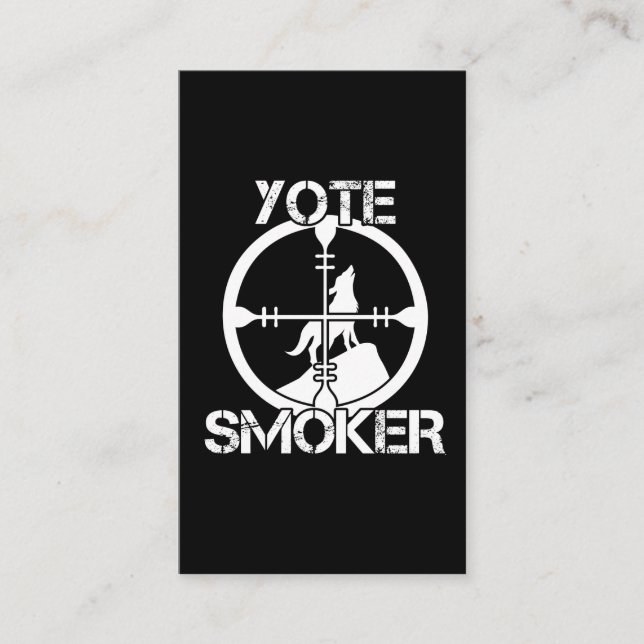 Carte De Visite Chasseur de coyote Chasse aux animaux sauvages Yot (Devant)