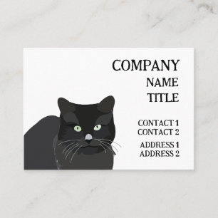 Carte De Visite Chat Chat noir