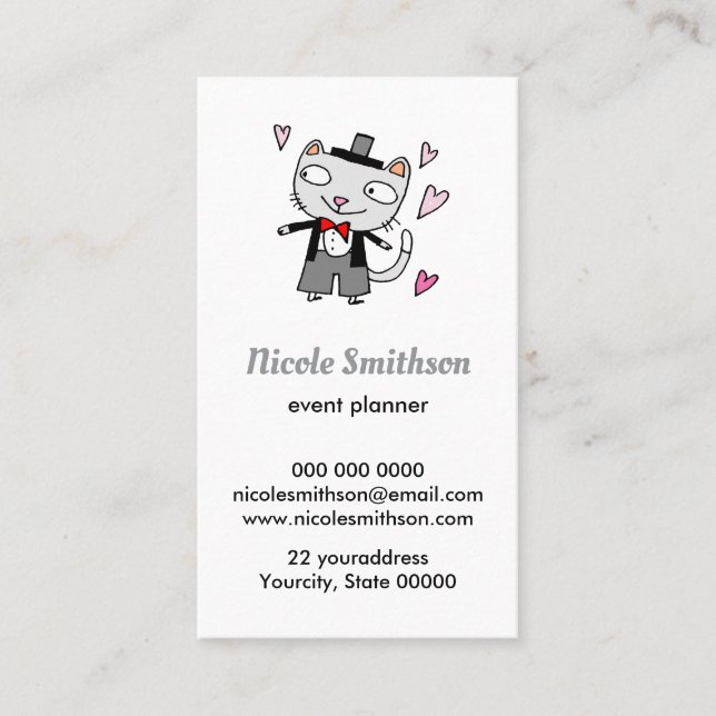 Carte De Visite chat groomer doodle (Devant)