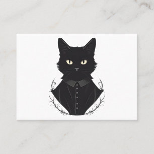 Carte De Visite Chat noir enchanté de Salem