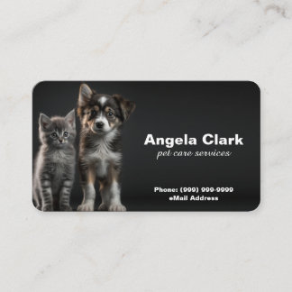 Carte De Visite Chat ou chien ou animal de compagnie marcher / Car