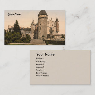 Carte De Visite Château de Busset, près de Vichy, France