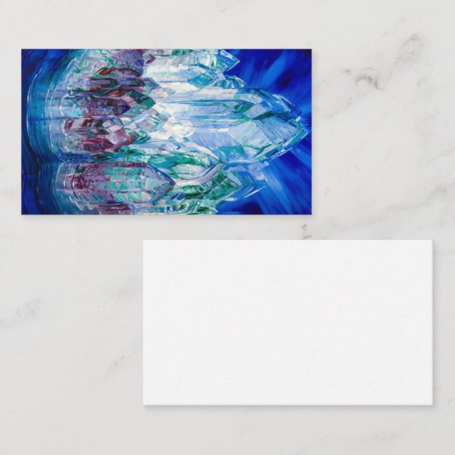 Carte De Visite Château de Crystal dans la mer, 1914 par Wenzel Ha (Devant / Derrière)