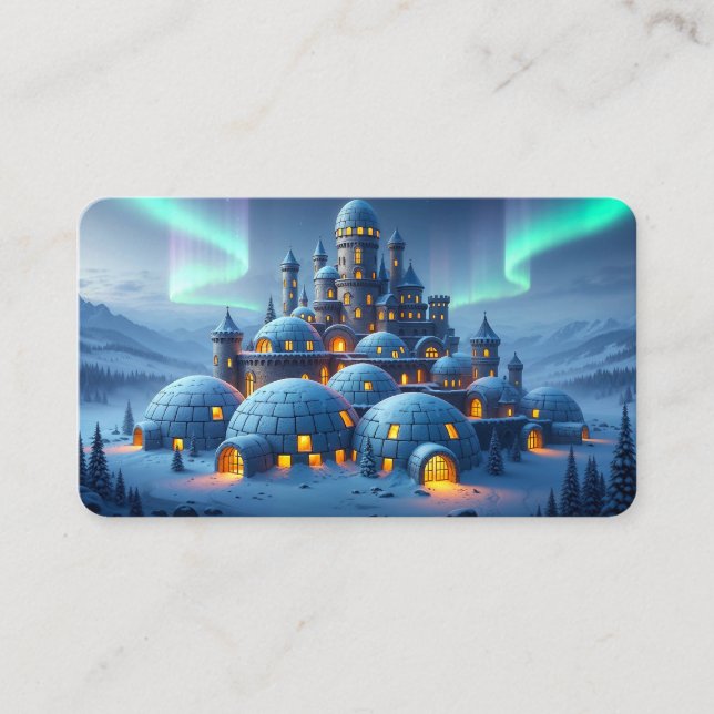 Carte De Visite Château de Foyer d'Hiver Signet (Devant)