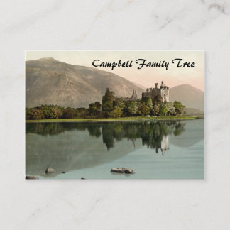 Carte De Visite Château de Kilchurn, Argyll et Bute, Ecosse
