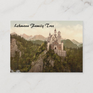 Carte De Visite Château de Neuschwanstein, Bavière, Allemagne