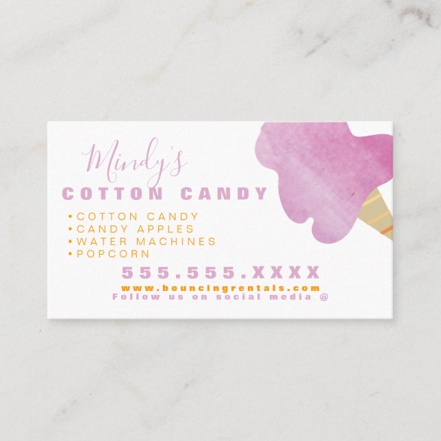 Carte De Visite Chateau gonflable Jump House Bounce Party Rentatio (Devant)