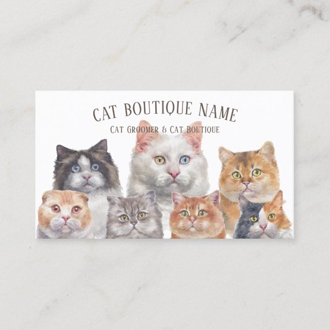 Carte De Visite Chats de compagnie (Devant)