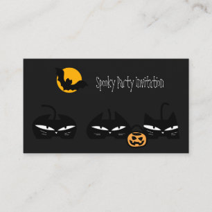 Carte De Visite Chats noirs