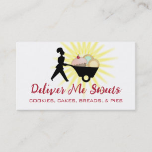 Carte De Visite chaudière femme boulangerie géante bonbons affaire