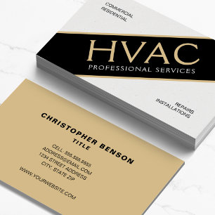 Carte De Visite Chauffage à chaud HVAC