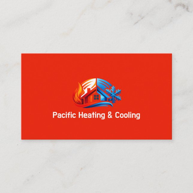Carte de visite Chauffage et Climatisation HVAC  (Devant)